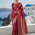 Purple Banarasi Silk Saree with Rich Zari Work Saree with blouse 