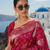 Purple Banarasi Silk Saree with Rich Zari Work Saree with blouse 