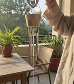 Hanging Wind Chime for Positive Energy for Home and Balcony Decor with Melody Sound (5 Pipes) (20 Inches Approx)