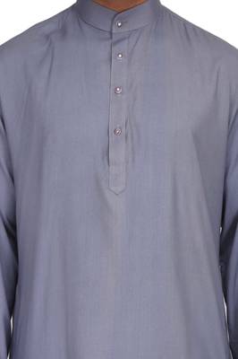 Yellow rayon kurta paired with white cotton dhoti style salwar 4