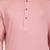 Dusty pink rayon kurta paired with white cotton dhoti style salwar