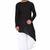 Black rayon kurta with white cotton dhoti style salwar
