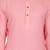 Pink rayon kurta with white cotton dhoti style salwar