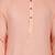 Peach rayon kurta paired with white cotton dhoti style salwar