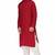 Maroon rayon kurta paired with white cotton dhoti style salwar