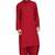 Maroon rayon kurta paired with maroon rayon dhoti style salwar