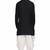 Black rayon kurta paired with white cotton dhoti style salwar