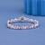 Pink White Marquise Cut Moissanite Tennis Bracelet, 925 Sterling Silver