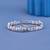 Pink White Marquise Cut Moissanite Tennis Bracelet, 925 Sterling Silver