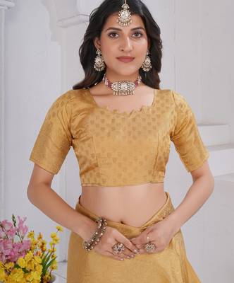 Yellow Pure Kanjeevaram Silk Rose Floral Woven Zari Design Saree With Blouse 4