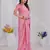 Light Pink Pure Kanjeevaram Silk Rose Floral Woven Zari Design Saree With Blouse