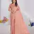 Peach Pure Kanjeevaram Silk Rose Floral Woven Zari Design Saree With Blouse