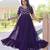 Purple faux blooming beads embroidered designer anarkali set