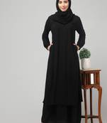 Burqa for Women and Girls Side pocket Black