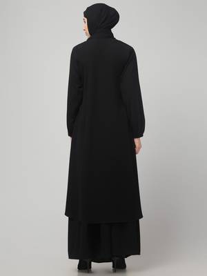 Burqa for Women and Girls Side pocket Black 2