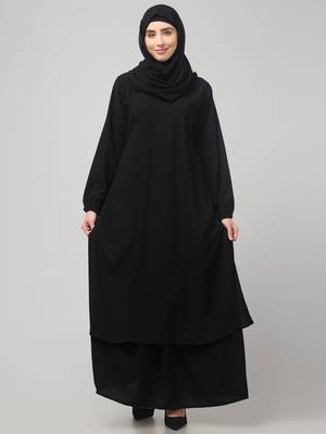 Burqa for Women and Girls Side pocket Black 5