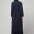 abaya Dress with Elasticated Sleeves made with Nida Matte Fabric - Knee length