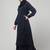 abaya Dress with Elasticated Sleeves made with Nida Matte Fabric - Knee length
