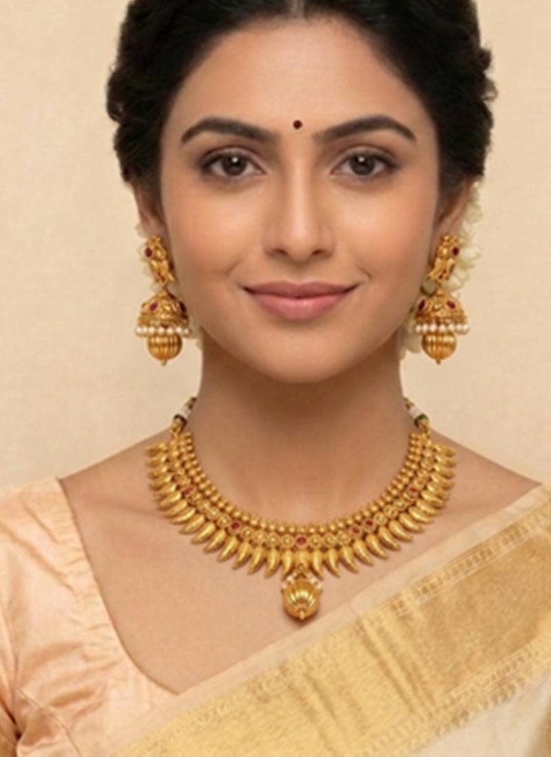 Pink kemp necklace set