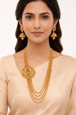 Multicolor kemp layer necklace set 2