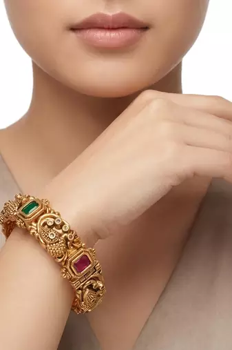 Temple nakshi peacock bridal bangles(2.6)