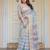 Women's ethnic handloom cotton floral printed saree with blouse