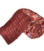 Jaipuri Floral Design Single Bed Velvet