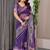 Luxury organza print saree collection with colorful edge borders