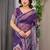 Luxury organza print saree collection with colorful edge borders