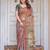 Party wear handloom cotton floral printed saree with blouse fabric