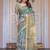 Classic handloom cotton floral design saree for women with blouse