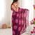 Heavy georgette bandhani gola print saree with mirror work & cutwork border