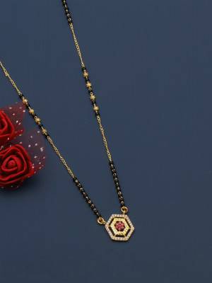 Traditional  gold plated mangalsutra 3