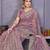 Lavender twill net embroidery work saree with matching blouse piece