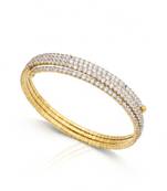 18K Gold Plated Tennis Wrap Bracelet | Anti Tarnish CZ Stone Party Wear Bracelet for Women