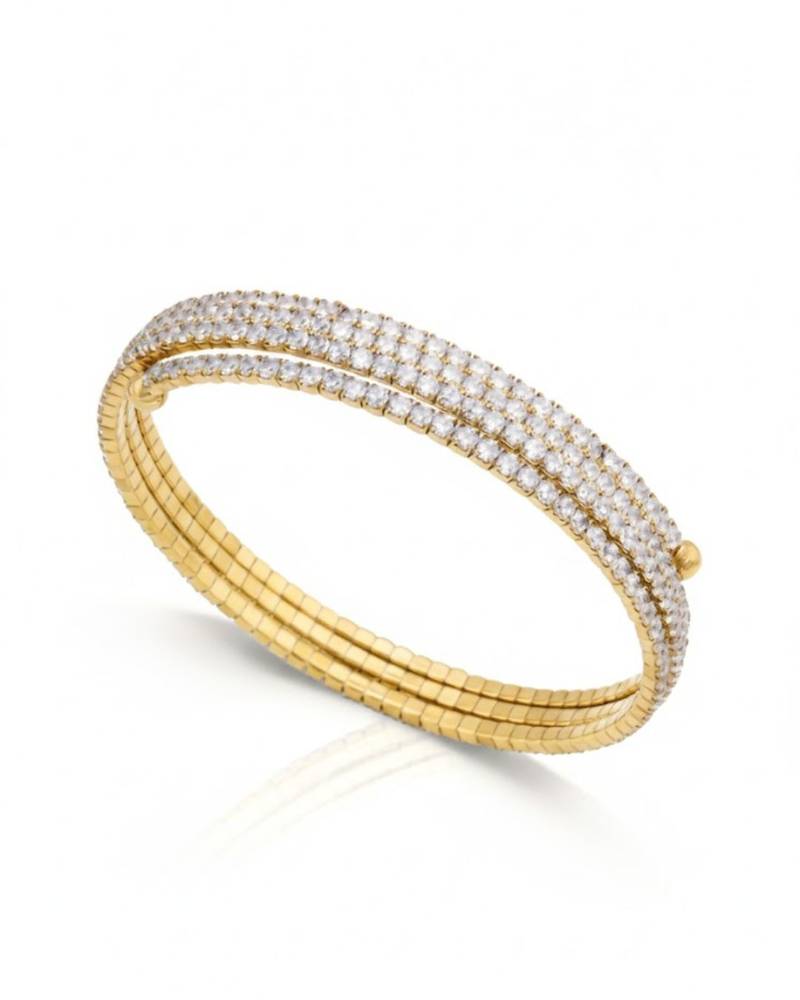Tennis wrap bracelet