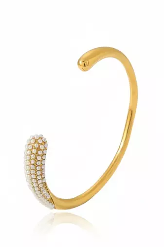 Pearl trendy eleanors resizable cuff bracelet