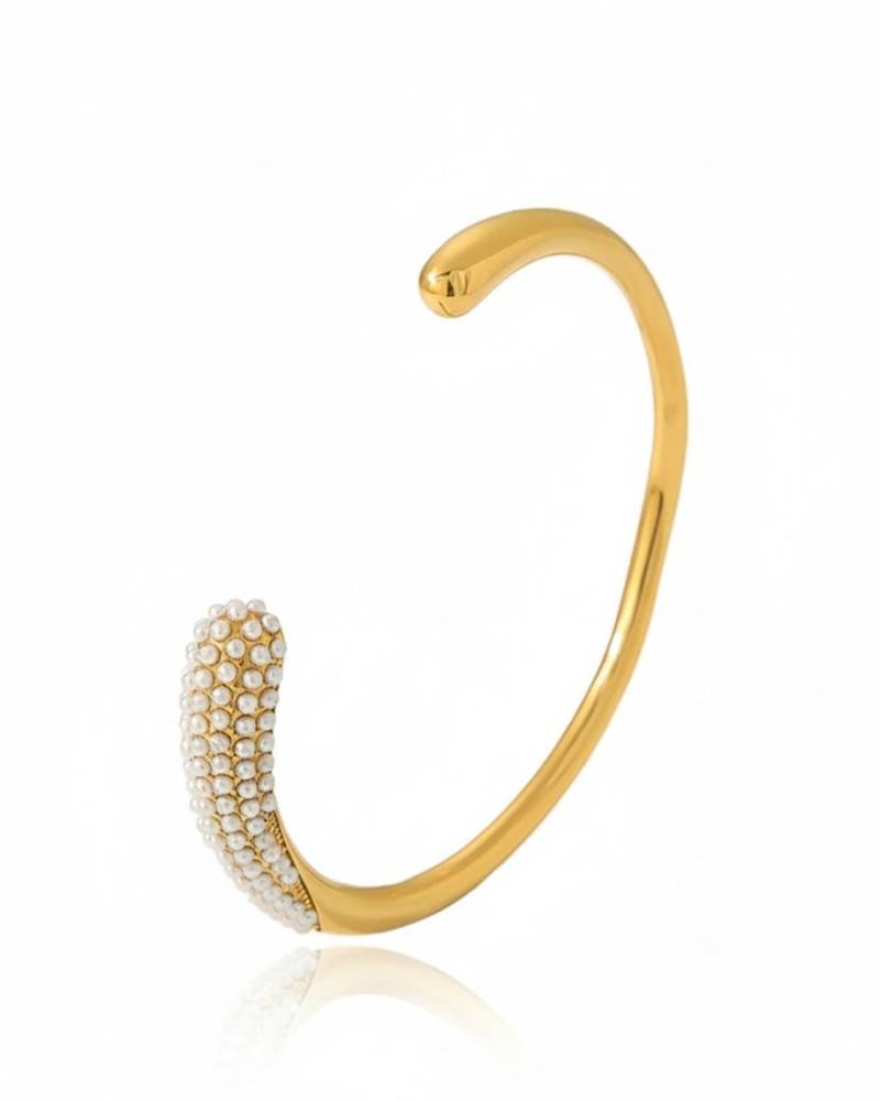 Pearl trendy eleanors resizable cuff bracelet
