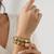Set of 3 18k gold plating trendy daily stack bracelet