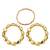 Set of 3 18k gold plating trendy daily stack bracelet