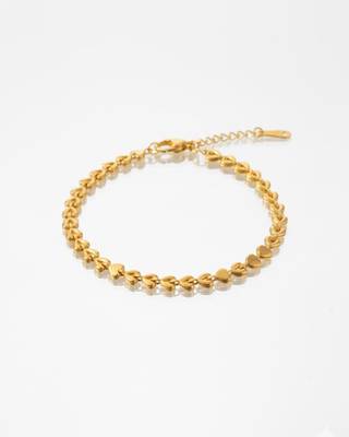 Elegant Eternal Love Woven Chain Bracelet for Women | 18K Gold Plated Anti-Tarnish Stainless Steel Jewellery 1
