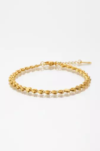 Elegant Eternal Love Woven Chain Bracelet for Women | 18K Gold Plated Anti-Tarnish Stainless Steel Jewellery