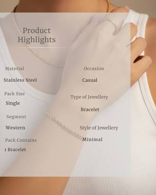 Elegant Eternal Love Woven Chain Bracelet for Women | 18K Gold Plated Anti-Tarnish Stainless Steel Jewellery 5