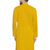 Yellow chikankari cotton embroidery men kurta