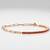 Red dazzle link tennis bracelet