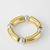 Beaded bracelet: round gold