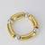 Beaded bracelet: round gold