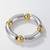 Beaded bracelet: round silver