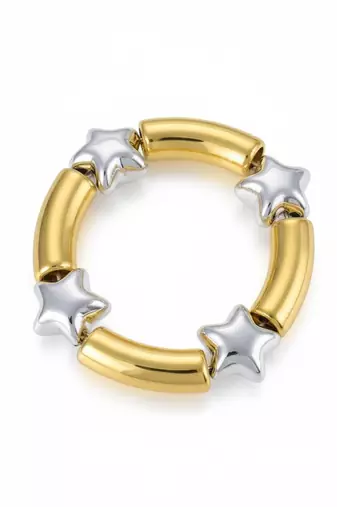 Premium beaded star gold bracelet