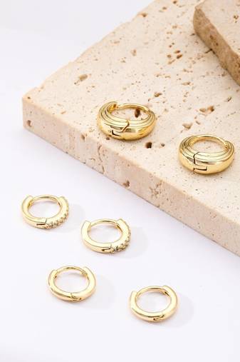 Trio chic set of 3 earrings set